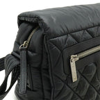 Black Leather Chanel Shoulder Bag