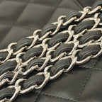 Black Leather Chanel Flap Bag