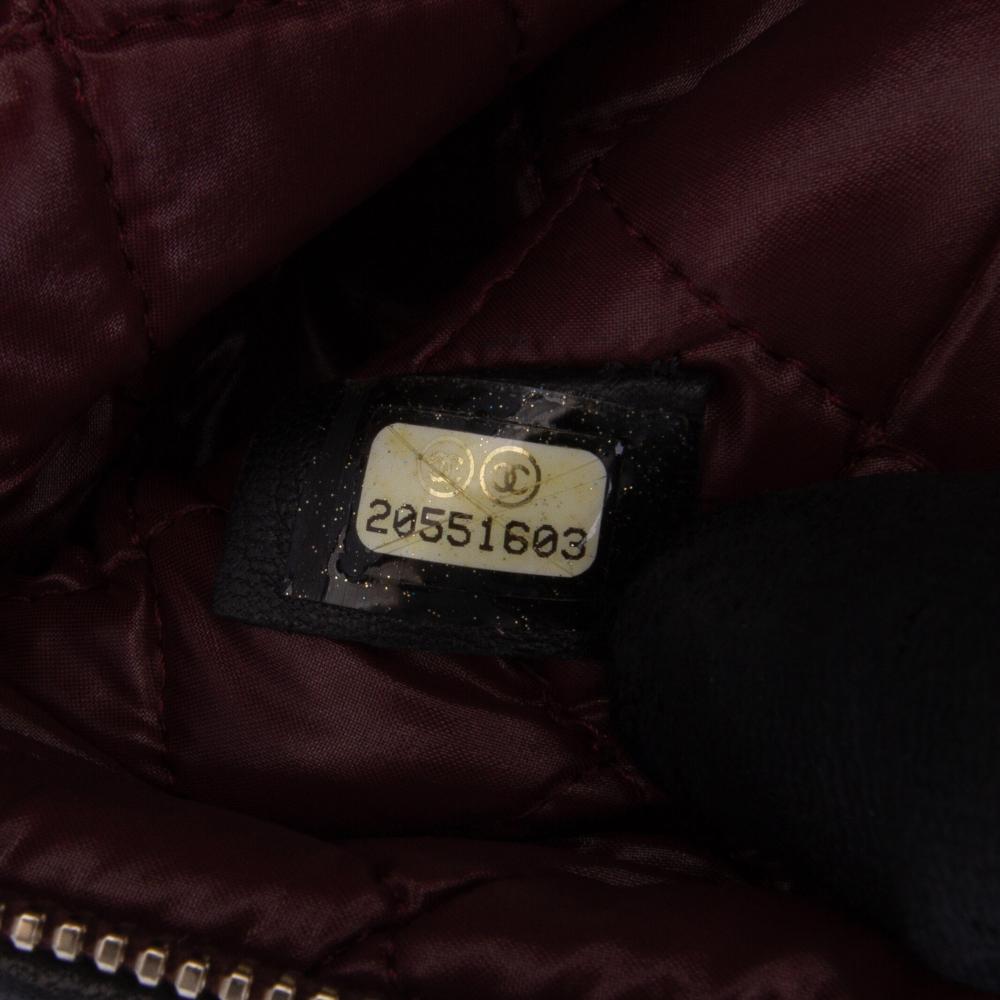 Black Leather Chanel Flap Bag