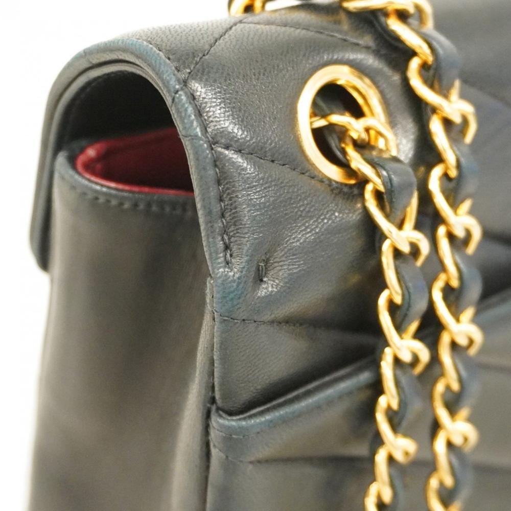 Black Leather Chanel Crossbody Bag