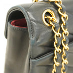 Black Leather Chanel Crossbody Bag