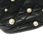 Black Leather Chanel Bucket Bag