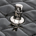 Black Leather Chanel Flap Bag