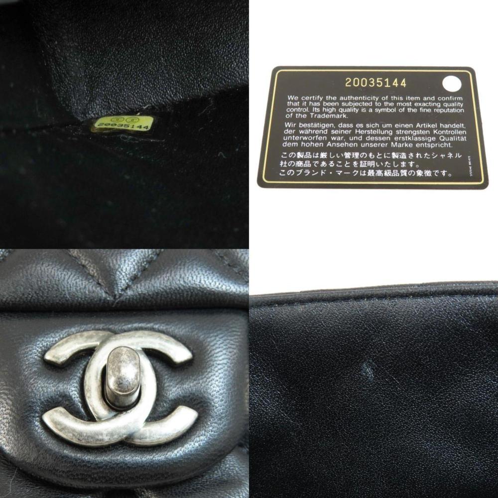 Black Leather Chanel Crossbody Bag