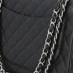 Black Leather Chanel Flap Bag