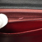 Black Leather Chanel Shoulder Bag