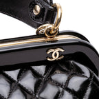 Black Leather Chanel Shoulder Bag