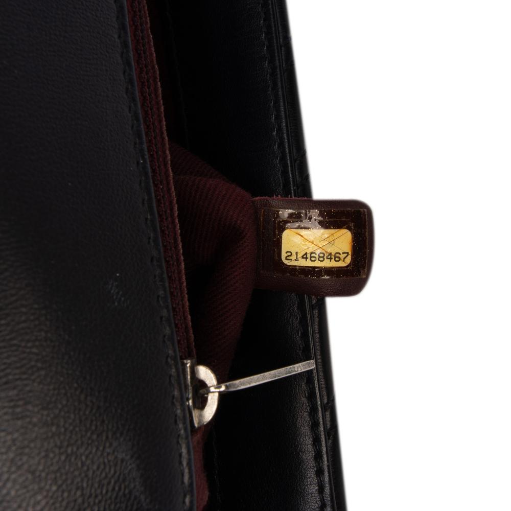 Black Leather Chanel Flap Bag