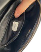 Black Leather Chanel Crossbody Bag