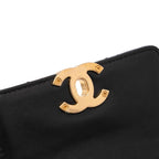 Black Leather Chanel Flap Bag