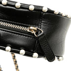 Black Leather Chanel Crossbody Bag