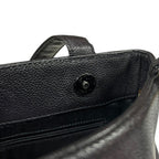 Black Leather Chanel Shoulder Bag