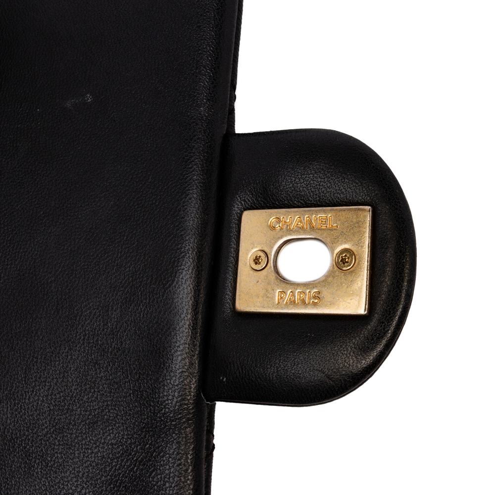 Black Leather Chanel Flap Bag