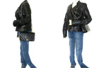 Black Leather Chanel Flap Bag