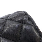 Black Leather Chanel Flap Bag