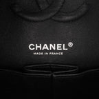 Black Leather Chanel Flap Bag