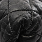 Black Leather Chanel Backpack