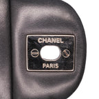 Black Leather Chanel Flap Bag