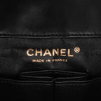 Black Leather Chanel Flap Bag
