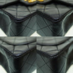 Black Leather Chanel Shoulder Bag
