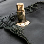 Black Leather Chanel Flap Bag