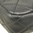 Black Leather Chanel Shoulder Bag