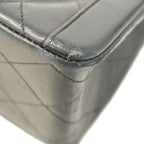 Black Leather Chanel Shoulder Bag