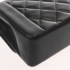 Black Leather Chanel Shoulder Bag
