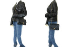 Black Leather Chanel Crossbody Bag