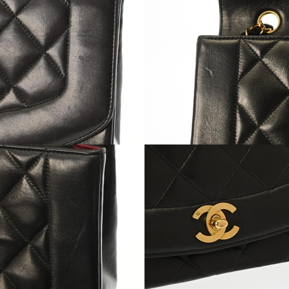 Black Leather Chanel Crossbody Bag
