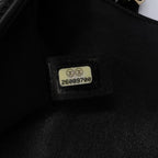 Black Leather Chanel Flap Bag