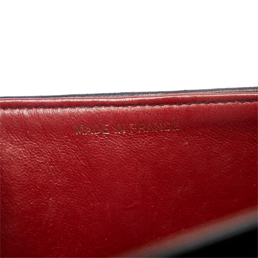 Black Leather Chanel Flap Bag