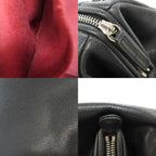 Black Leather Chanel Shoulder Bag