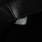 Black Leather Chanel Flap Bag