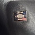 Black Leather Chanel Flap Bag