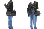 Black Leather Chanel Shoulder Bag