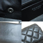 Black Leather Chanel Crossbody Bag