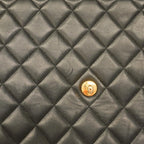 Black Leather Chanel Shoulder Bag