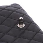 Black Leather Chanel Flap Bag