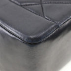Black Leather Chanel Shoulder Bag
