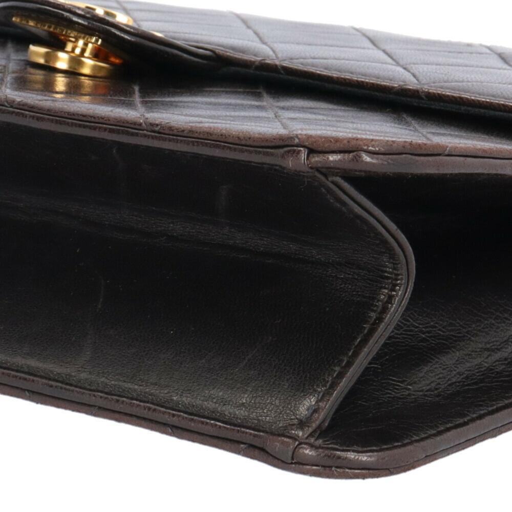 Black Leather Chanel Shoulder Bag