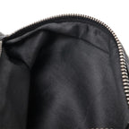 Black Leather Chanel Belt Bag