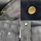 Black Leather Chanel Travel Line