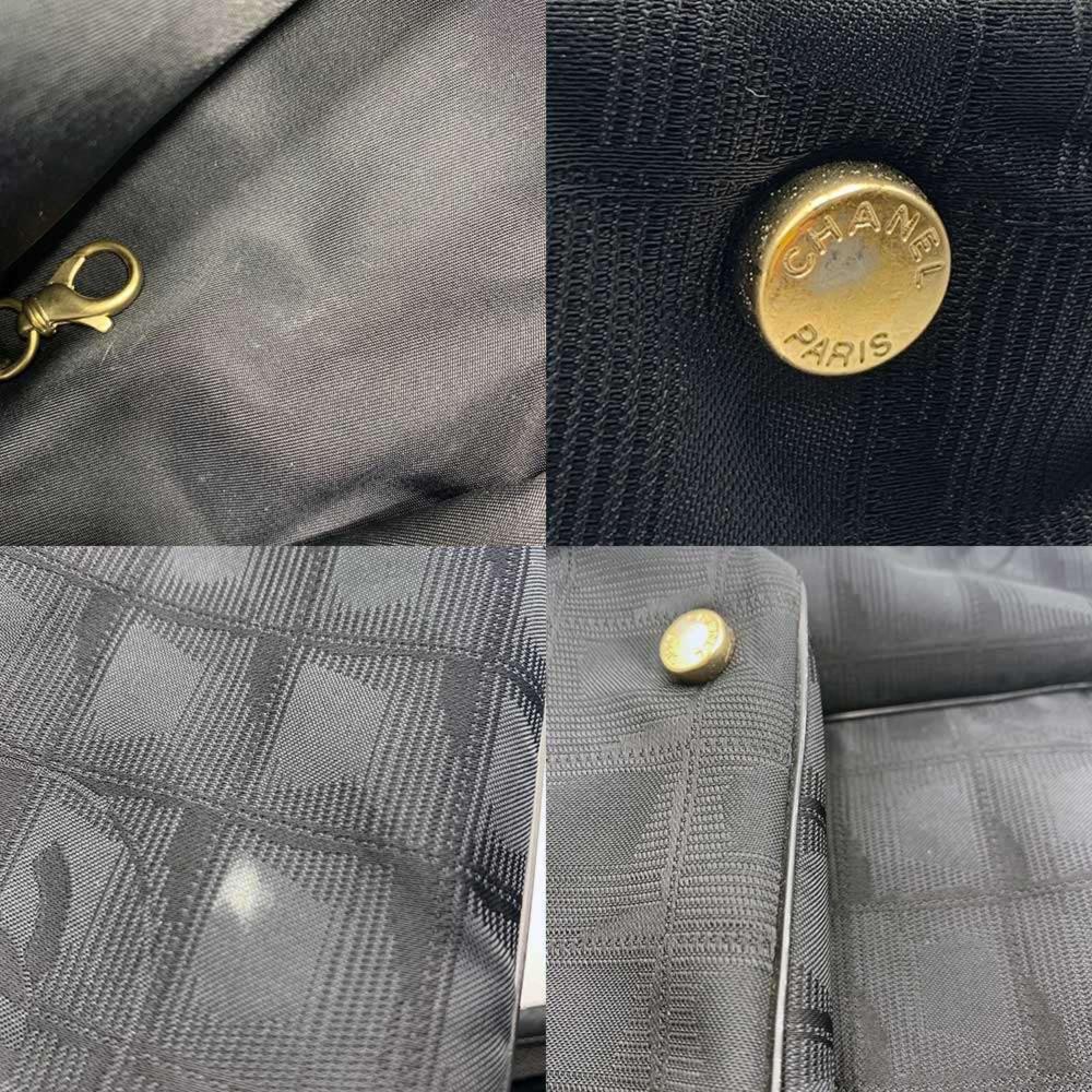Black Leather Chanel Travel Line