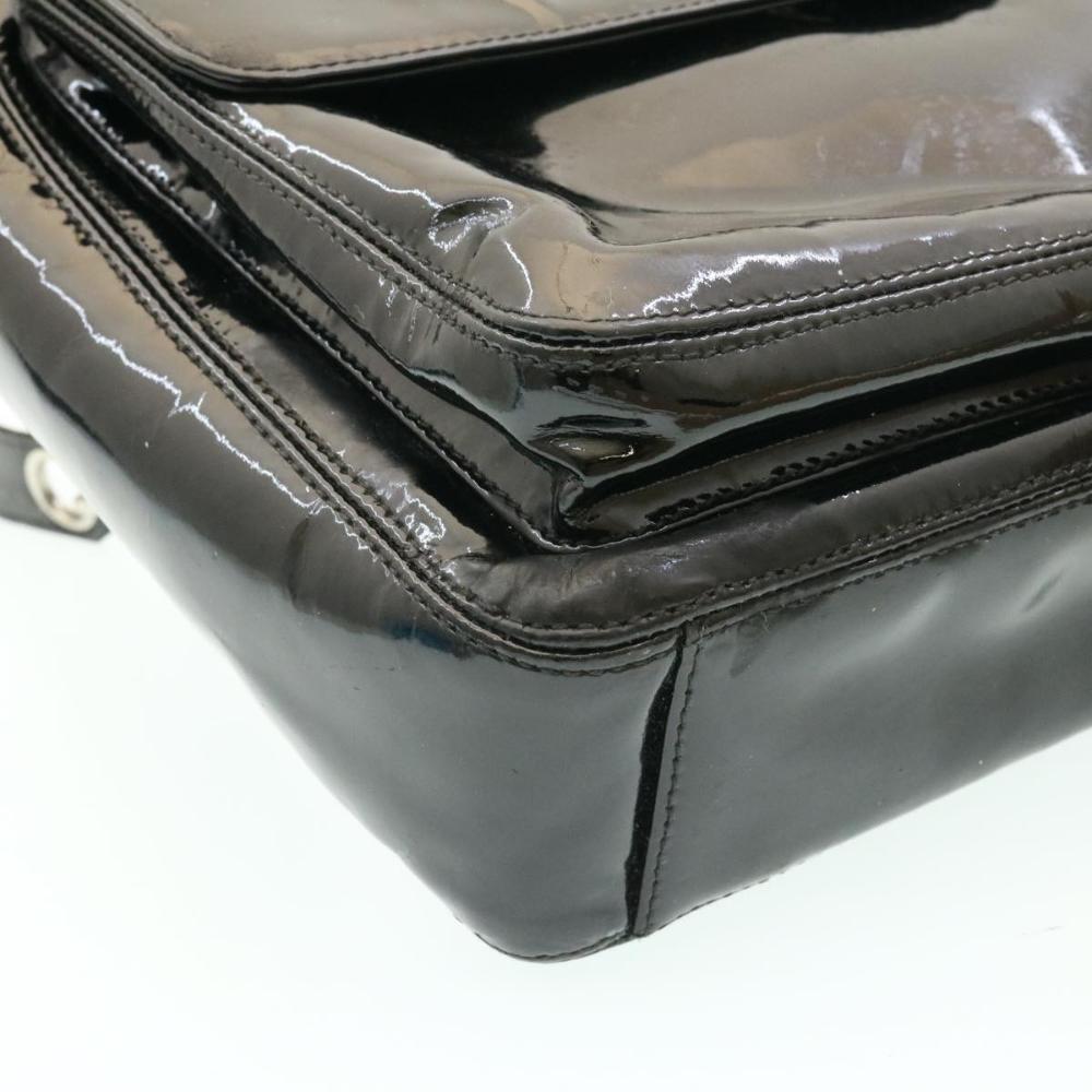 Black Leather Chanel Shoulder Bag