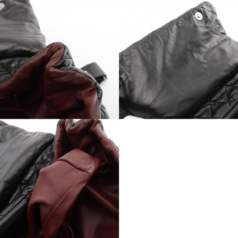 Black Leather Chanel Backpack