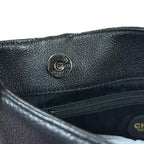 Black Leather Chanel Shoulder Bag