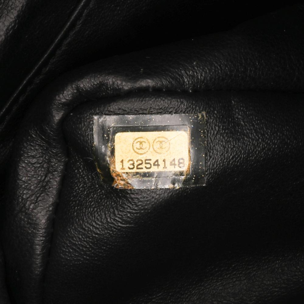 Black Leather Chanel Flap Bag