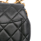 Black Leather Chanel Crossbody Bag