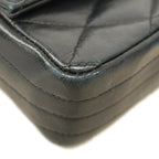 Black Leather Chanel Crossbody Bag